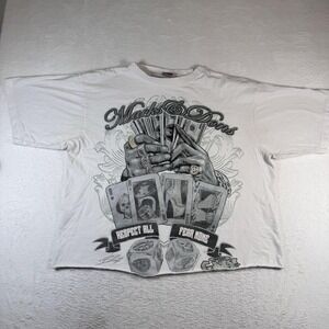 Give Me Face Shirt Mens 3XL crop White Macks & Dons Money Dice Skull Graphic Tee